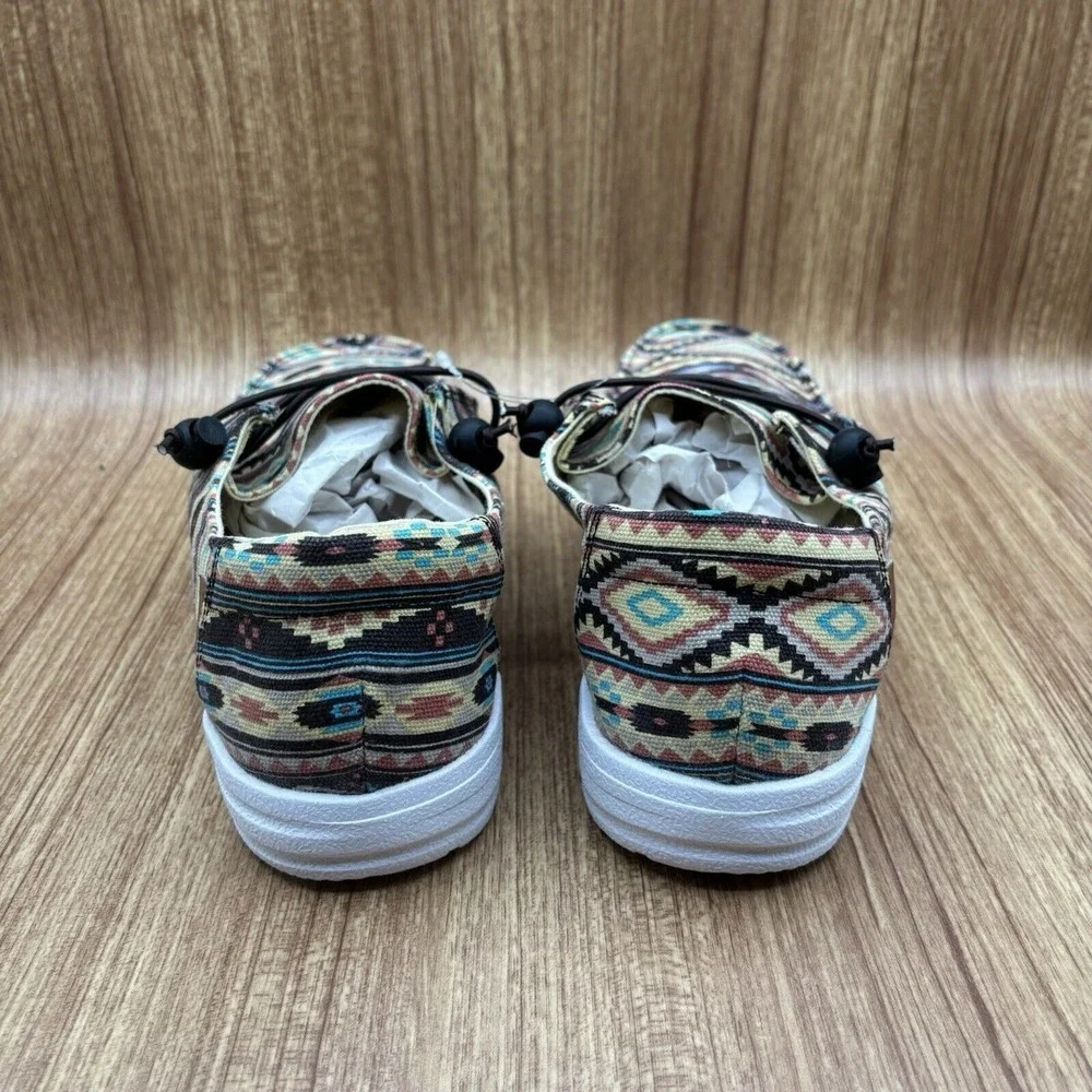 Corkys Kayak Boat Shoes Womens 11 Multicolor Southwestern Slip On NEW